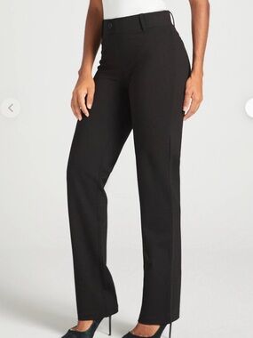 Betabrand Black Dress Pant Yoga Pants Straight Leg Small NEW Workwear Office